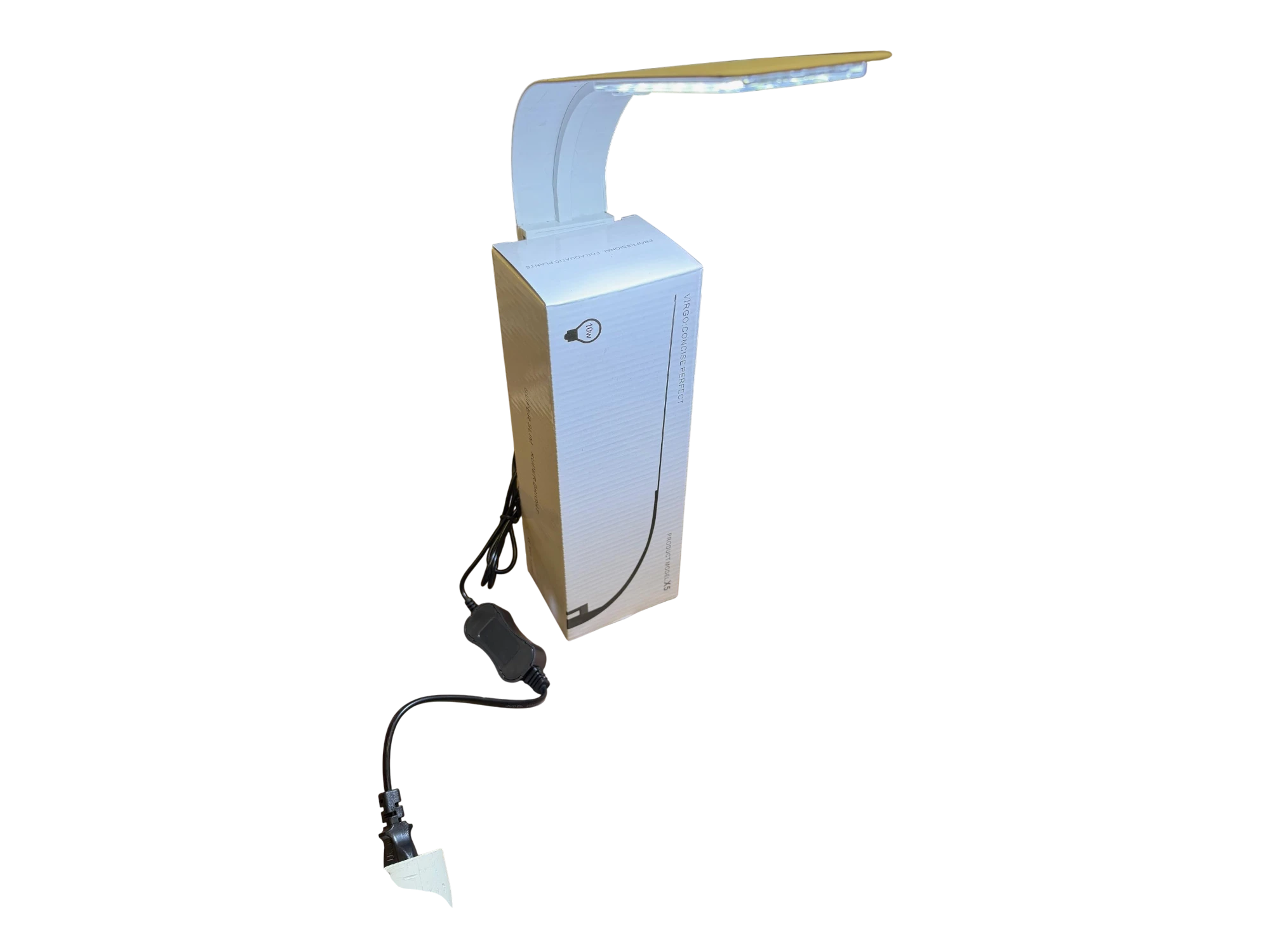 LED lampe 10 Watt X5 hvid - Superslim lys til nanoakvarier
